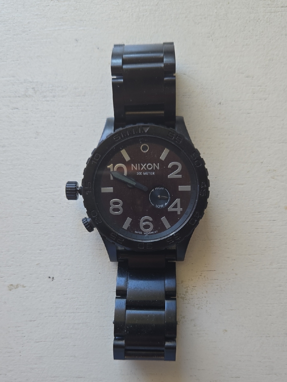 Nixon Black Men’s Stainless Steel Dive Watch